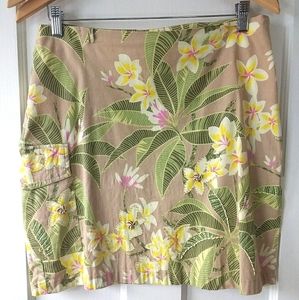 Havenbleu Tropical Print Stretchy Summer Skirt